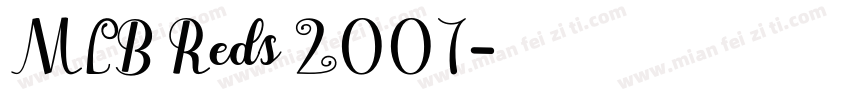 MLB Reds 2007字体转换